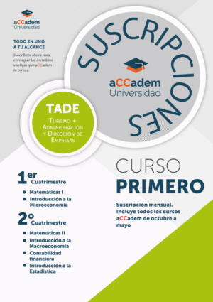 Suscripción TADE Primer Curso