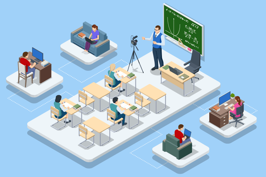 Academia universitaria presencial y online